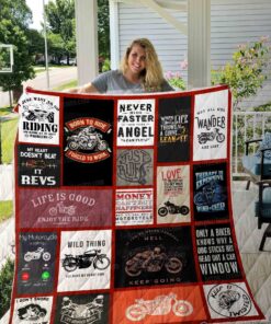 Buy Motorcycle Life Is Good Enjoy The Ride Quilt Blanket & Quilt Bedding Set Great Customized Gifts For Birthday Christmas Thanksgiving Perfect Gifts For Motorcycle Lover