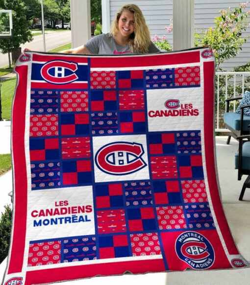 Buy Montreal Canadiens Quilt Blanket & Quilt Bedding Set 01 - Meteew