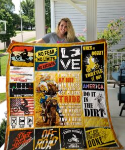 Buy Motocross Do It In The Dirt Quilt Blanket & Quilt Bedding Set Great Customized Blanket Gifts For Birthday Christmas Thanksgiving