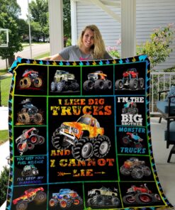 Buy Monster Truck I'M The Big Brother Quilt Blanket & Quilt Bedding Set Great Customized Gifts For Birthday Christmas Thanksgiving Perfect Gifts For Truck Driver