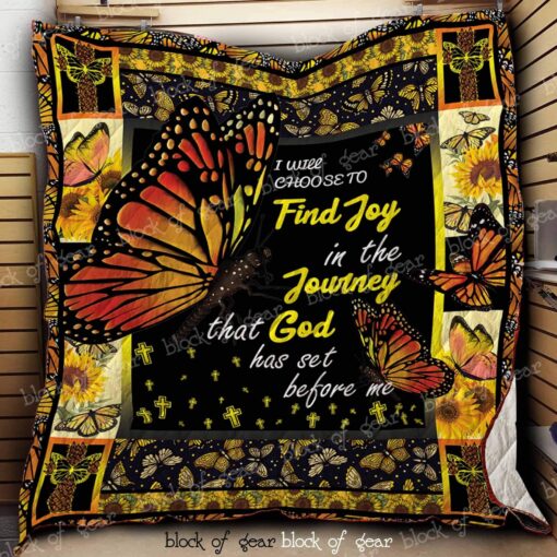 Buy Monarch Butterfly I Will Choose To Find Joy In The Journey Quilt Blanket & Quilt Bedding Set Great Customized Gifts For Birthday Christmas Thanksgiving Perfect Gifts For Butterfly Lover