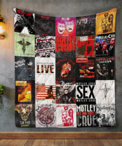 Buy Motley Crue Full Album Covers Quilt Blanket & Quilt Bedding Set