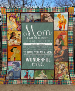 Buy Mom And I Am So Blessed With You Do Mom Quilt Blanket & Quilt Bedding Set Great Customized Blanket Gifts For Birthday Christmas Thanksgiving