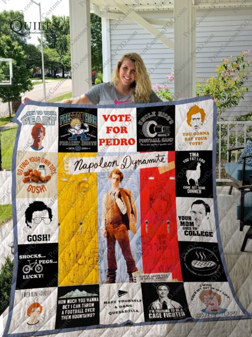 Buy Napoleon Dynamite T-Shirt Quilt Blanket & Quilt Bedding Set Ver17