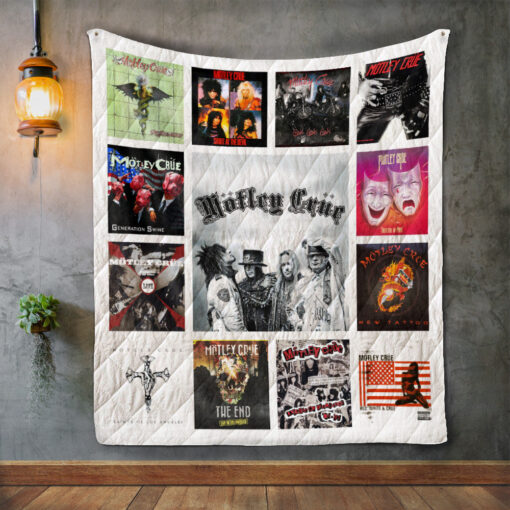 Buy Motley Crue Album Covers Quilt Blanket & Quilt Bedding Set