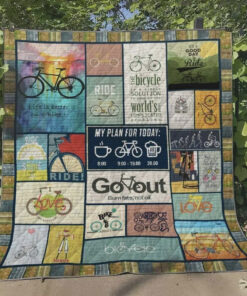 Buy My Plan For Today Is Bicycle Quilt Blanket & Quilt Bedding Set Great Customized Blanket Gifts For Birthday Christmas Thanksgiving