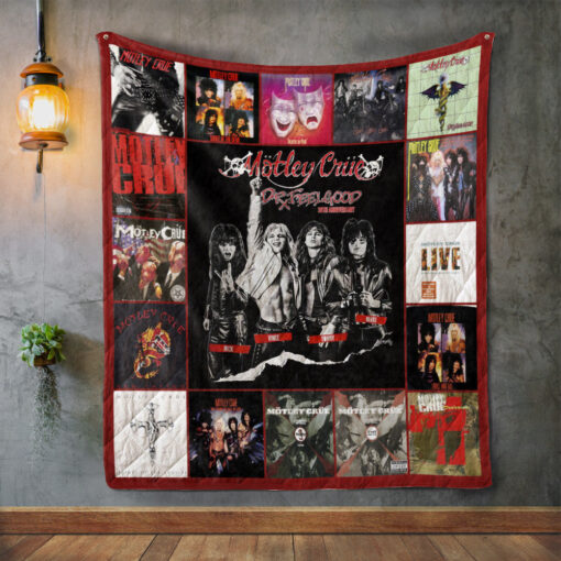 Buy Motley Crue Style 3 Album Covers Quilt Blanket & Quilt Bedding Set