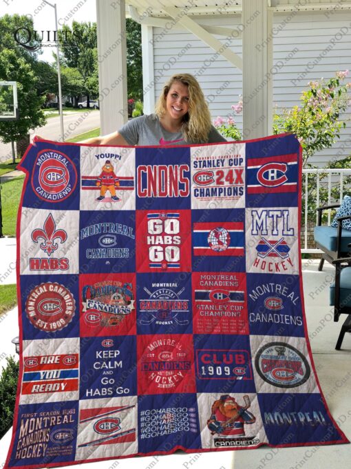 Buy Montreal Canadiens Quilt Blanket & Quilt Bedding Set Ver 25