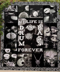 Buy My Life Is Drum And Dass Quilt Blanket & Quilt Bedding Set Great Customized Gifts For Birthday Christmas Thanksgiving Perfect Gifts For Drum Lover