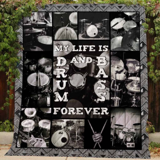 Buy My Life Is Drum And Dass Quilt Blanket & Quilt Bedding Set Great Customized Gifts For Birthday Christmas Thanksgiving Perfect Gifts For Drum Lover