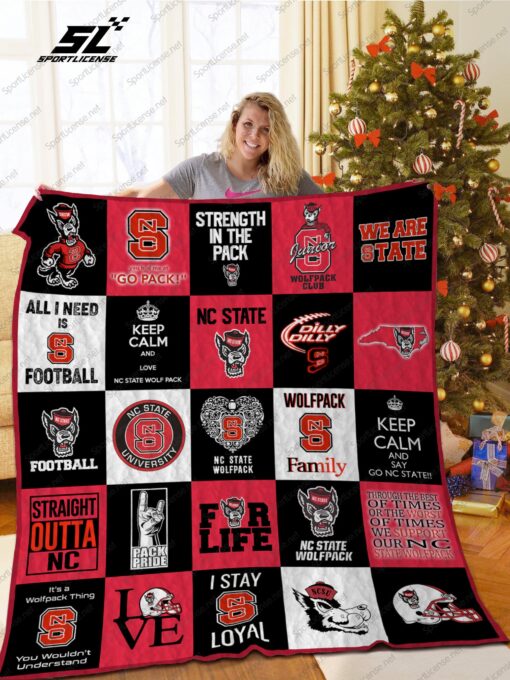 Buy Nc State Wolfpack Quilt Blanket & Quilt Bedding Set Ver 03