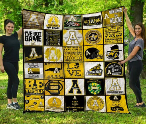 Buy Ncaa Appalachian State Mountaineers Quilt Blanket & Quilt Bedding Set #1453