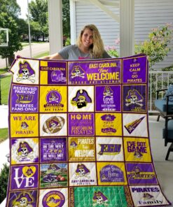 Buy Ncaa East Carolina Pirates Quilt Blanket & Quilt Bedding Set #1083