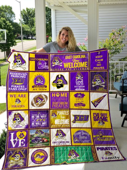 Buy Ncaa East Carolina Pirates Quilt Blanket & Quilt Bedding Set #1083