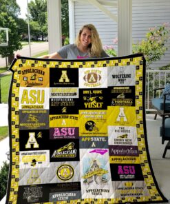 Buy Ncaa Appalachian State Mountaineers Quilt Blanket & Quilt Bedding Set #1454