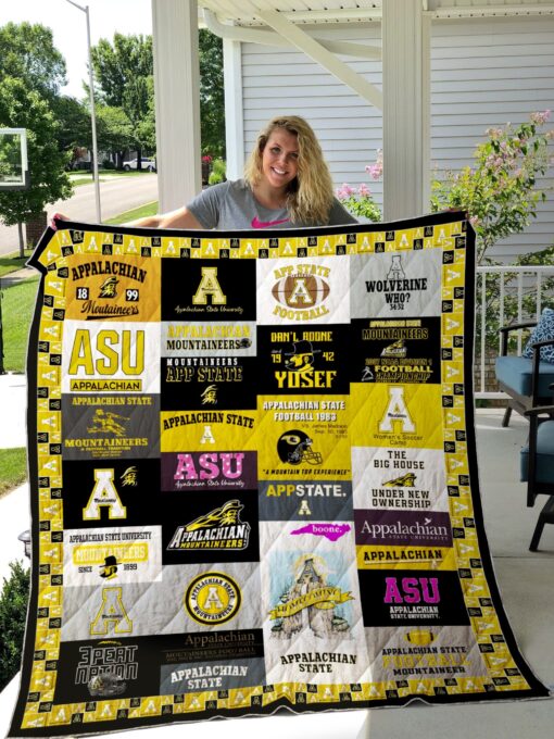 Buy Ncaa Appalachian State Mountaineers Quilt Blanket & Quilt Bedding Set #1454