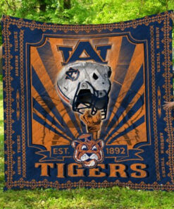 Buy Ncaa Auburn Tigers Quilt Blanket & Quilt Bedding Set #811