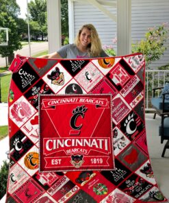 Buy Ncaa Cincinnati Bearcats Quilt Blanket & Quilt Bedding Set #1063