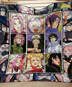 Buy Naruto Team 7 Evolution Quilt Blanket & Quilt Bedding Set