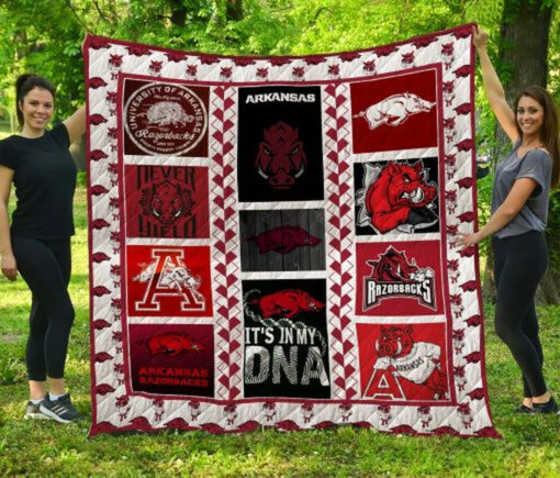 Buy Ncaa Arkansas Razorbacks Quilt Blanket & Quilt Bedding Set #775