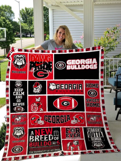 Buy Ncaa Georgia Bulldogs Quilt Blanket & Quilt Bedding Set #849