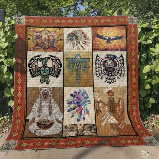 Buy Native American Quilt Blanket & Quilt Bedding Set Great Customized Gifts For Birthday Christmas Thanksgiving Perfect Gifts For Native American Lover