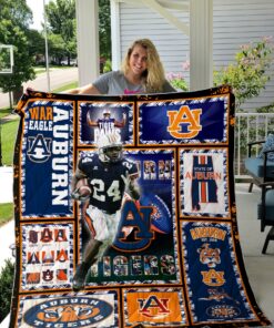 Buy Ncaa Auburn Tigers Quilt Blanket & Quilt Bedding Set #802