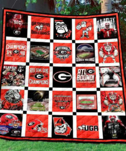 Buy Ncaa Georgia Bulldogs Quilt Blanket & Quilt Bedding Set #852