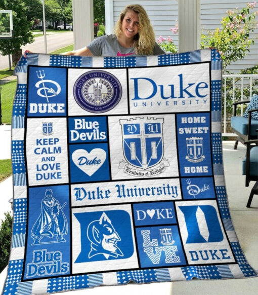 Buy Ncaa Duke Blue Devils Quilt Blanket & Quilt Bedding Set #41