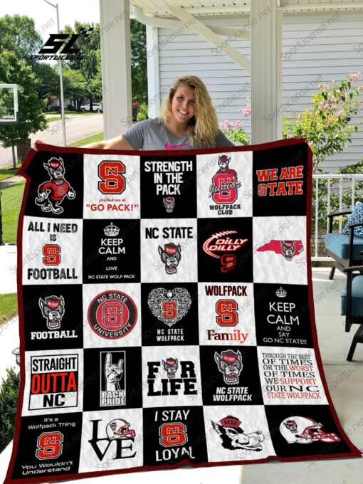 Buy Nc State Wolfpack Quilt Blanket & Quilt Bedding Set 02