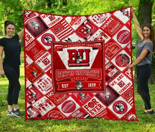 Buy Ncaa Boston University Terriers Quilt Blanket & Quilt Bedding Set #1551