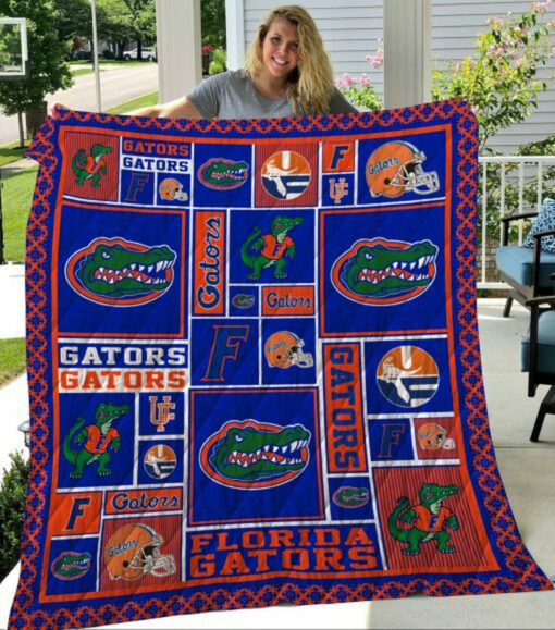 Buy Ncaa Florida Gators Quilt Blanket & Quilt Bedding Set #827