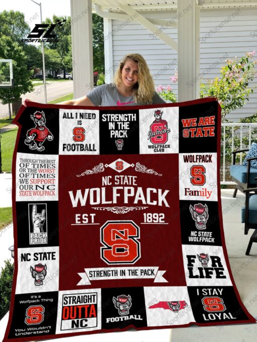 Buy Nc State Wolfpack Quilt Blanket & Quilt Bedding Set 01