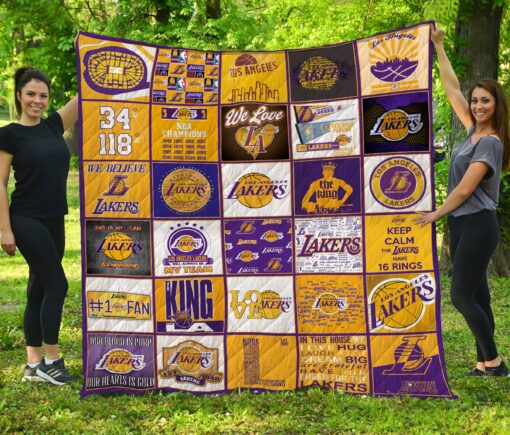 Buy Nba Los Angeles Lakers Quilt Blanket & Quilt Bedding Set