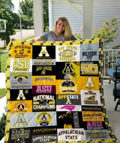 Buy Ncaa Appalachian State Mountaineers Quilt Blanket & Quilt Bedding Set #1457