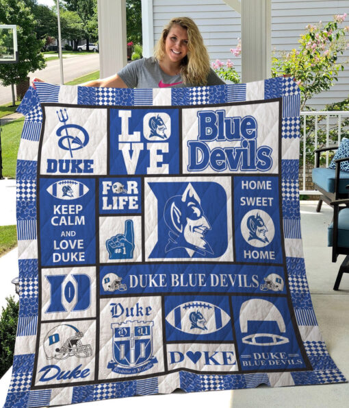 Buy Ncaa Duke Blue Devils Quilt Blanket & Quilt Bedding Set #50