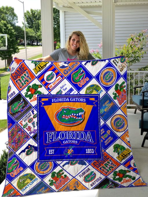 Buy Ncaa Florida Gators Quilt Blanket & Quilt Bedding Set #842