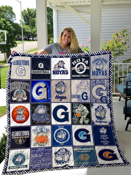 Buy Ncaa Georgetown Hoyas Quilt Blanket & Quilt Bedding Set #1220