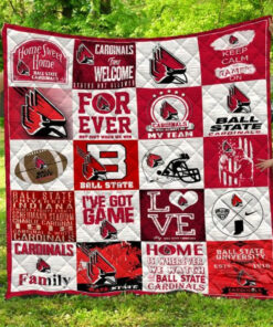 Buy Ncaa Ball State Cardinals Quilt Blanket & Quilt Bedding Set #1318