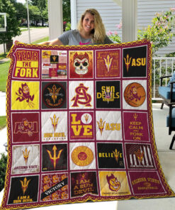 Buy Ncaa Arizona State Sun Devils Quilt Blanket & Quilt Bedding Set #583