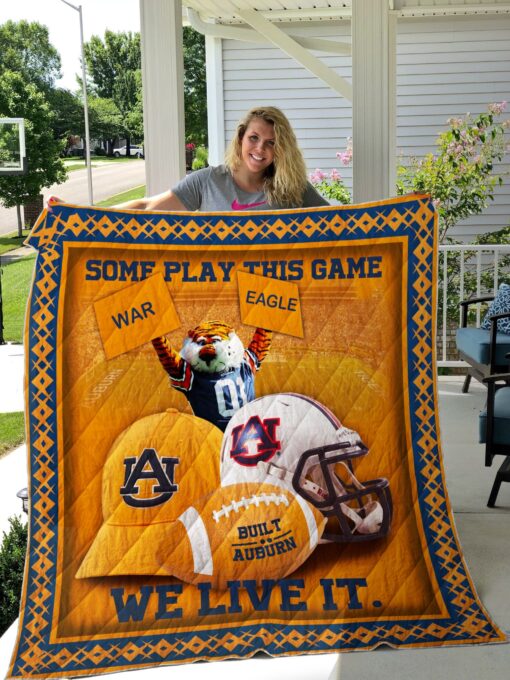 Buy Ncaa Auburn Tigers Quilt Blanket & Quilt Bedding Set #800