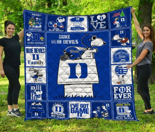 Buy Ncaa Duke Blue Devils Quilt Blanket & Quilt Bedding Set #46