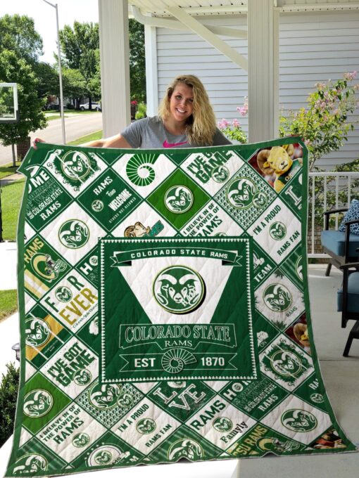 Buy Ncaa Colorado State Rams Quilt Blanket & Quilt Bedding Set #1410