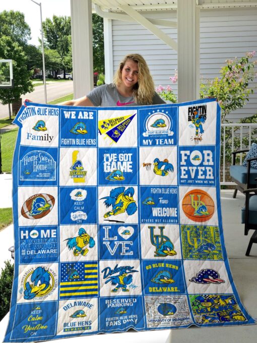 Buy Ncaa Delaware Blue Hens Quilt Blanket & Quilt Bedding Set #1591