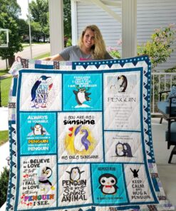 Buy Penguin Is My Spirit Animal Quilt Blanket & Quilt Bedding Set Great Customized Blanket Gifts For Birthday Christmas Thanksgiving