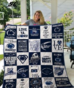 Buy Penn State Nittany Lions Quilt Blanket & Quilt Bedding Set 02