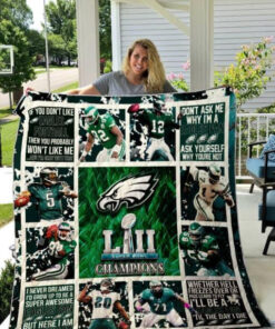 Buy Philadelphia Eagles Champions Quilt Blanket & Quilt Bedding Set Great Customized Blanket Gifts For Birthday Christmas Thanksgiving