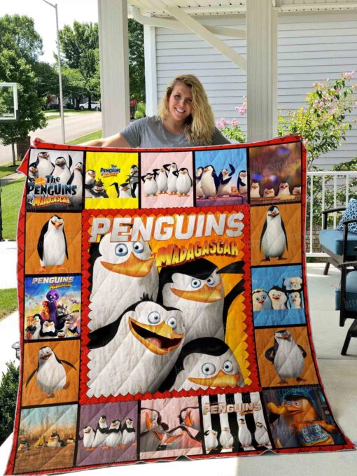 Buy Penguins Of Madagasca Quilt Blanket & Quilt Bedding Set Great Customized Blanket Gifts For Birthday Christmas Thanksgiving