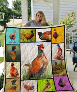 Buy Pheasant Illustration Collection Quilt Blanket & Quilt Bedding Set Great Customized Blanket Gifts For Birthday Christmas Thanksgiving