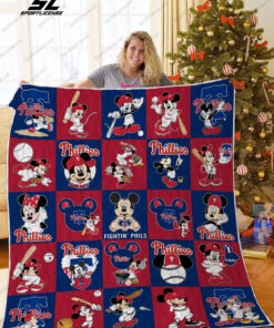 Buy Philadelphia Phillies Disney Quilt Blanket & Quilt Bedding Set